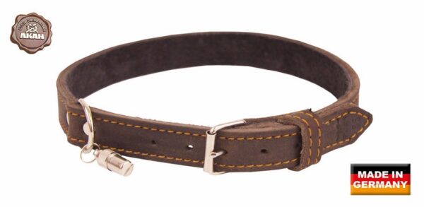 Akah Quality Oiled Leather Dog Collar