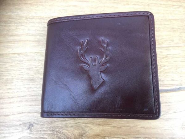 Quality Leather Stag Head Icon Wallet