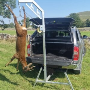 Tow-Hitch Winch With Support Legs